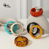 Geometric Indian Cuff Bangles for Women Colorful Jewelry Gift