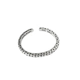 Silver Gypsophila Pattern Punk Bracelet Bangles Retro Jewelry