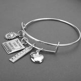 Metal Crystal Chain Star Lock Stainless Steel Jewelry Bangle
