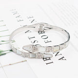Zircon & Shells Snake Bangle Women Gift Jewelry