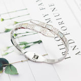 Zircon & Shells Snake Bangle Women Gift Jewelry