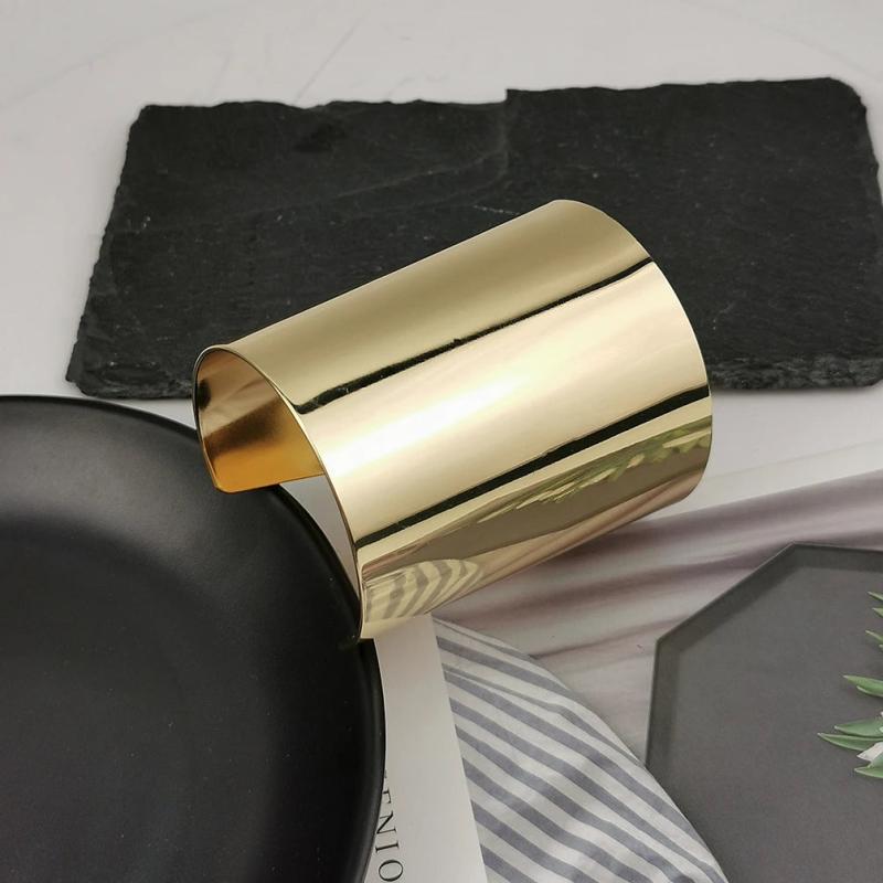 Big Metal Bracelet For Women Cuff Bangle Jewelry Punk