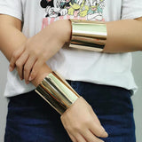 Big Metal Bracelet For Women Cuff Bangle Jewelry Punk