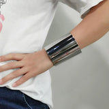 Big Metal Bracelet For Women Cuff Bangle Jewelry Punk