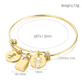 Boho Boy & Girl Charm Bracelet Love Padlock Cute Cartoon Companion