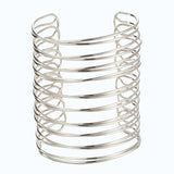 Coil Arm Bracelet Women Electroplated Armlet Bangle Open Cuff Armband