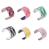 Leather Bracelet with Silver Cannage Interchangeable Bangle