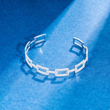 Heart Stainless Steel Cuff Bangle Waterproof Bracelet