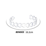 Heart Stainless Steel Cuff Bangle Waterproof Bracelet
