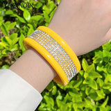 Vintage Resin Crystal Bracelets for Women