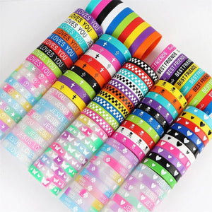 Luminous Silicone Bracelet For Men Women Sports Love Mixed Style