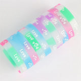 Luminous Silicone Bracelet For Men Women Sports Love Mixed Style