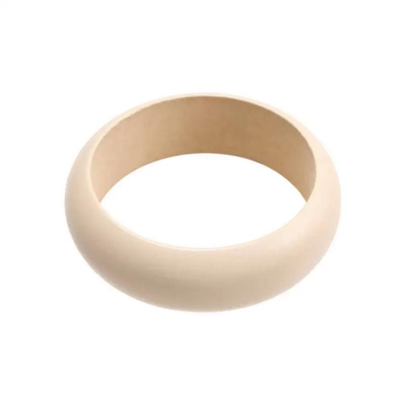 Vintage Speckled Wide Wood Bangles for Women Wooden Cuff Christmas Bracelets
