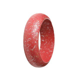 Vintage Speckled Wide Wood Bangles for Women Wooden Cuff Christmas Bracelets