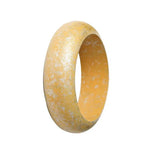Vintage Speckled Wide Wood Bangles for Women Wooden Cuff Christmas Bracelets