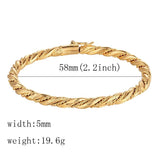 Yellow Cuff Bracelets 5mm Bangle for Women