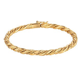 Yellow Cuff Bracelets 5mm Bangle for Women