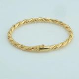 Yellow Cuff Bracelets 5mm Bangle for Women
