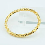 Yellow Cuff Bracelets 5mm Bangle for Women