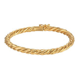 Yellow Cuff Bracelets 5mm Bangle for Women