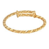 Yellow Cuff Bracelets 5mm Bangle for Women