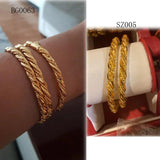 Yellow Cuff Bracelets 5mm Bangle for Women