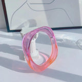 Colorful Transparent Resin Acrylic Geometric Bracelet Women Party Accessories