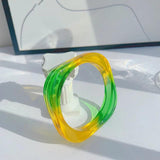 Colorful Transparent Resin Acrylic Geometric Bracelet Women Party Accessories
