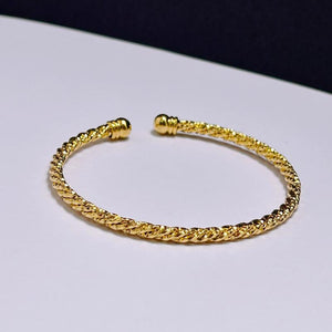 Plated Charm Bracelets for Women Adjustable Twisted Cuff Bangles & Bracelet
