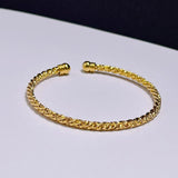 Plated Charm Bracelets for Women Adjustable Twisted Cuff Bangles & Bracelet