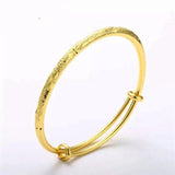 Frosted Star Pattern Bangles for Bridal Wedding Jewelry