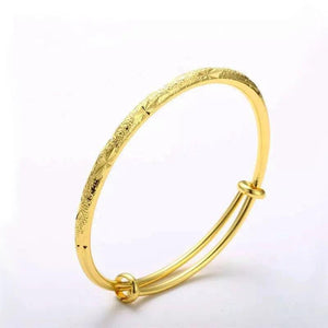 Frosted Star Pattern Bangles for Bridal Wedding Jewelry