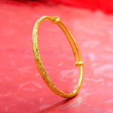 Frosted Star Pattern Bangles for Bridal Wedding Jewelry