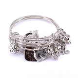 Marine Life Charm Bracelet Set, Dolphin Turtle Starfish Jewelry