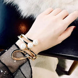 Retro Exaggerated Pearl Bracelet - Stylish Party Jewelry Gift
