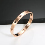 Heart Hollow Bangle Bracelet Womens Plating Cuff Golden Band