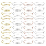 Adjustable Wire Blank Bangle Bracelet 20pcs/pack