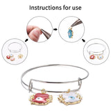 Adjustable Wire Blank Bangle Bracelet 20pcs/pack