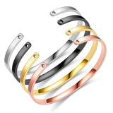 Adjustable Stainless Steel Bracelet, Minimalist Design