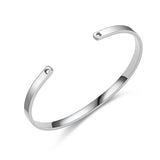 Adjustable Stainless Steel Bracelet, Minimalist Design
