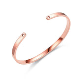 Adjustable Stainless Steel Bracelet, Minimalist Design