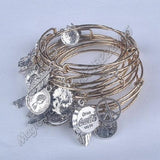 5pcs Silver Bracelet Wholesales Women Charms Adjustable