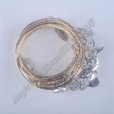 5pcs Silver Bracelet Wholesales Women Charms Adjustable