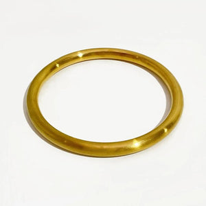 Peri'sbox Vintage Classic Round Circle Bangle Smooth Steel Bangles For Women