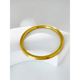 Peri'sbox Vintage Classic Round Circle Bangle Smooth Steel Bangles For Women