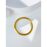 Peri'sbox Vintage Classic Round Circle Bangle Smooth Steel Bangles For Women