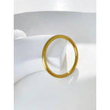 Peri'sbox Vintage Classic Round Circle Bangle Smooth Steel Bangles For Women