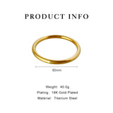 Peri'sbox Vintage Classic Round Circle Bangle Smooth Steel Bangles For Women