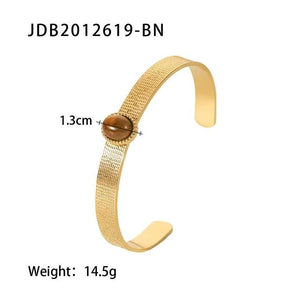 Youthway Stainless Steel Stone Bracelet 18K Charm Women Jewelry