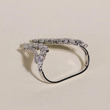 Stonefans Two Finger Rings Adjustable